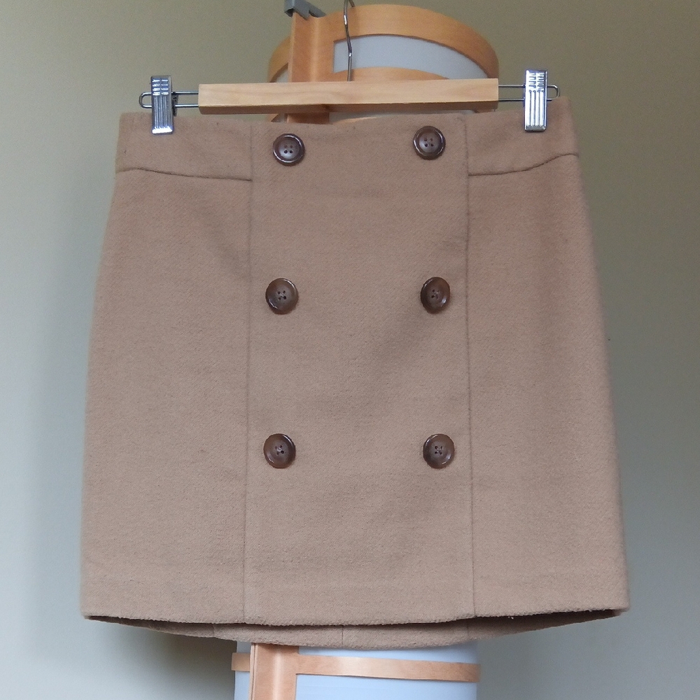 Waist 15" Gap Tan Double-Breasted Women's Skirt